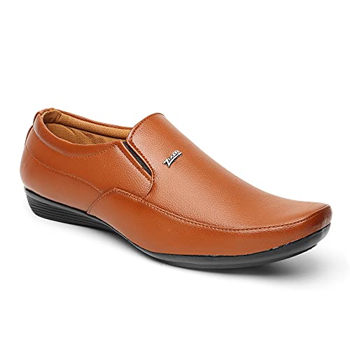 Image of Zixer Synthetic Leather Mens Formal Shoes || Office Formal Shoes Men Stylish|| Formal Shoes for Men Leather Look Slip On