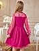 Arshiner Long Sleeve Girls Dress Fall Formal Party Fancy Costume Tulle DressesHot Pink Size 10-12