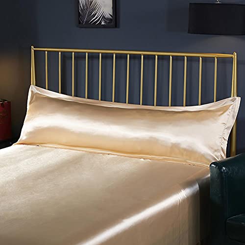 Taie d'oreiller soie satin longue 48x120cm multicolore pour oreiller et traversin