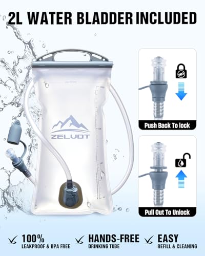 Zelvot Running Vest with 2L Water Bladder