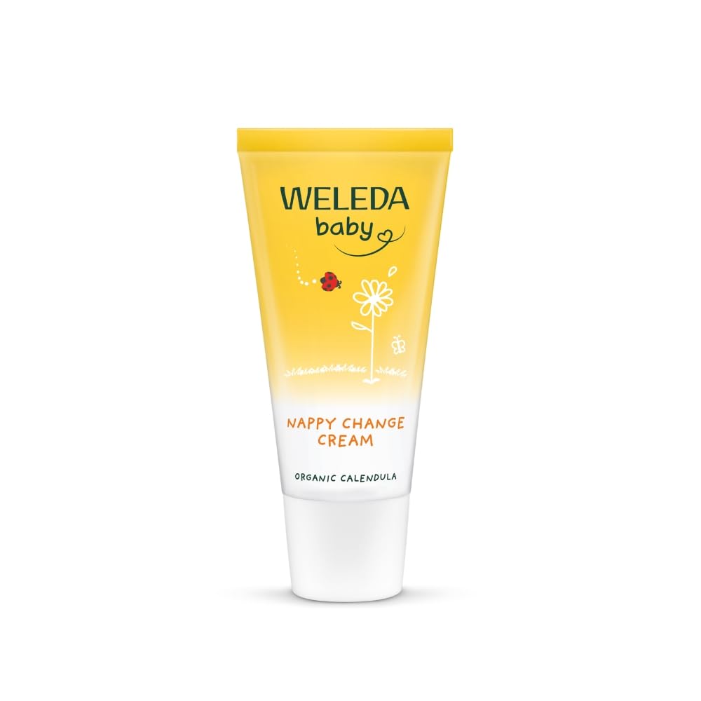 WeledaNappy Cream with Calendula, Barrier Cream for Baby, Lanolin, Dermatologically Tested, Gentle Protection, 100% Certified Natural, 30 mlNatrue
