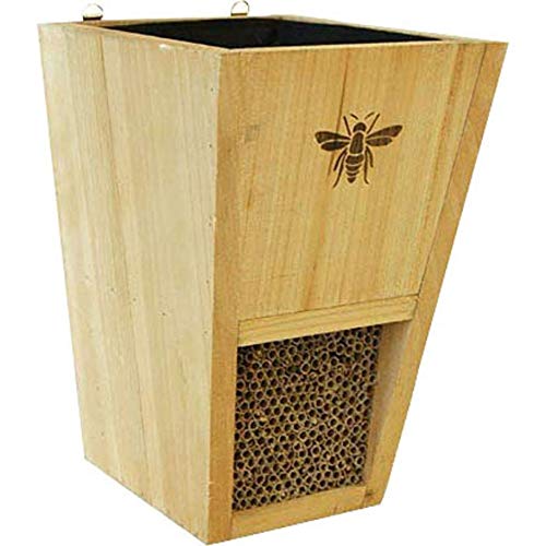 Durable Cedar Mason Bee House & Planter by Woodlink