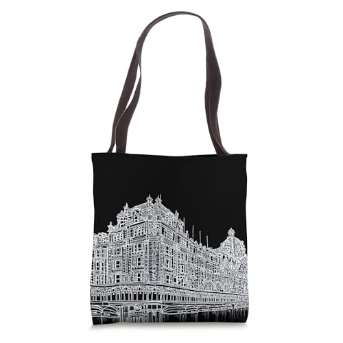 Harrods Department Store Hand Drawing Tote Bag miniatura 1