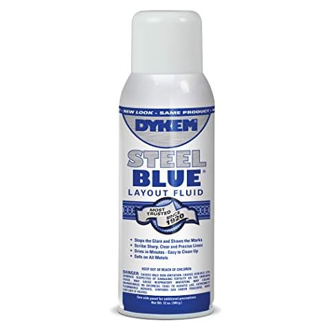 Dykem Layout Fluid,Blue,16 oz,Aerosol Can Cover