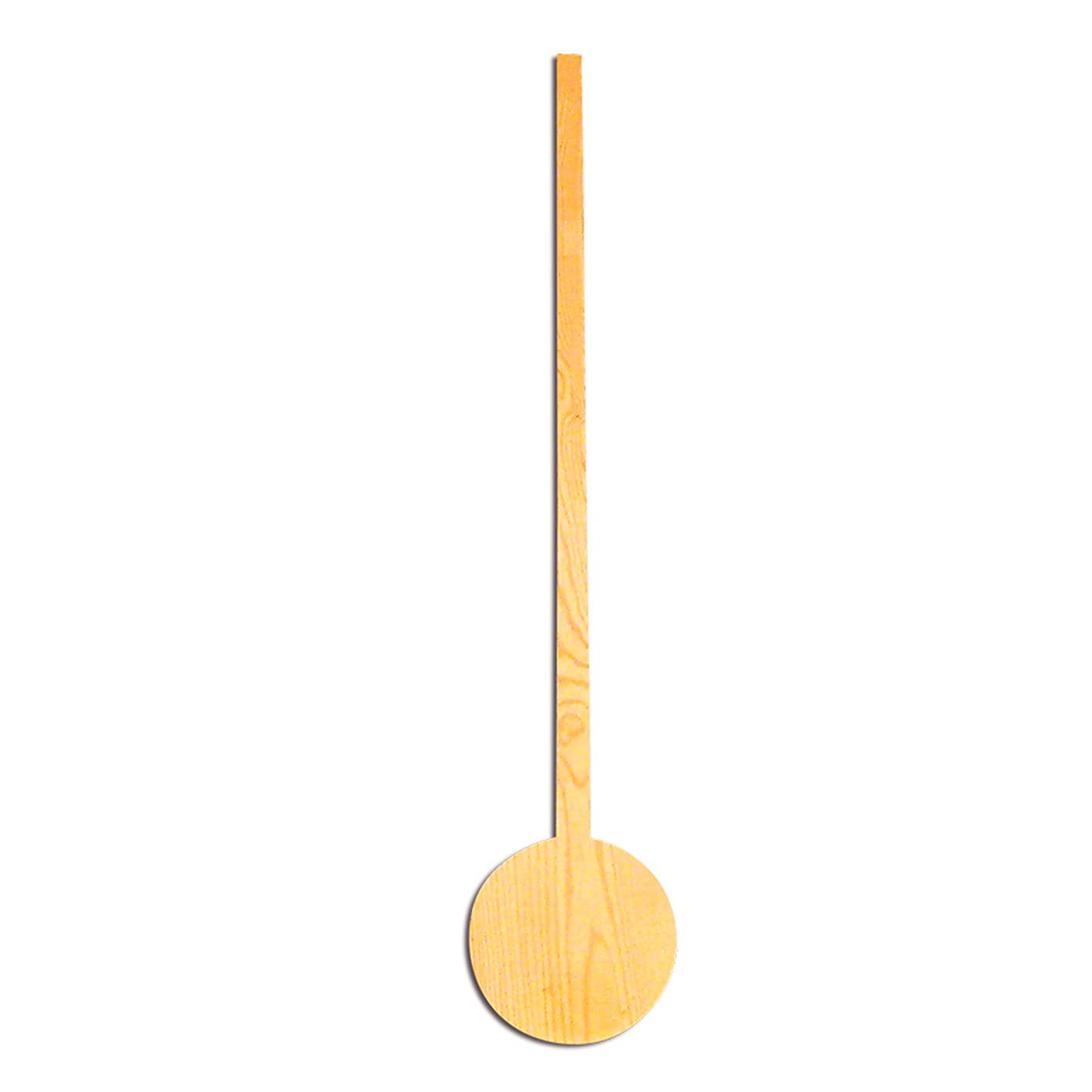 Acan Tradineur - Pala de madera redonda para pan y pizzas, 30,5 x 29,6 cm, con mango largo de 120 cm. Muy útil en hornos profundos