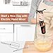 Hand Mixer Electric,Handheld stick Mixer Egg Beater Set w/AC, Stainless Steel Egg Whisk, BPA-Free Beater, Drink Mixer Attachment, Rotatable Angle Hand kitchen Mixer for Coffee