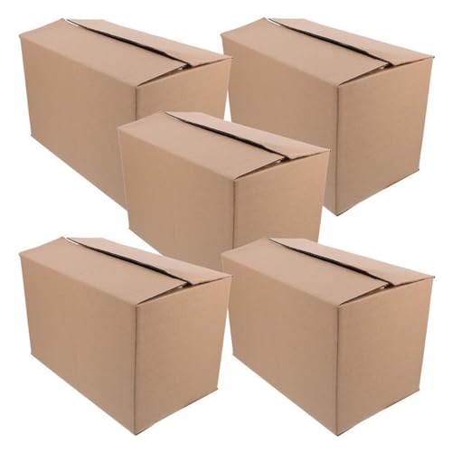 5個入り 速達梱包箱 配送用収納ボックス 引越し用 段ボール箱 大型段ボールケース