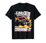Photo Gallery kid monster truck 11 year old boys 11th birthday crushing it maglietta Photo Gallery kid monster truck 11 year old boys 11th birthday crushing it maglietta