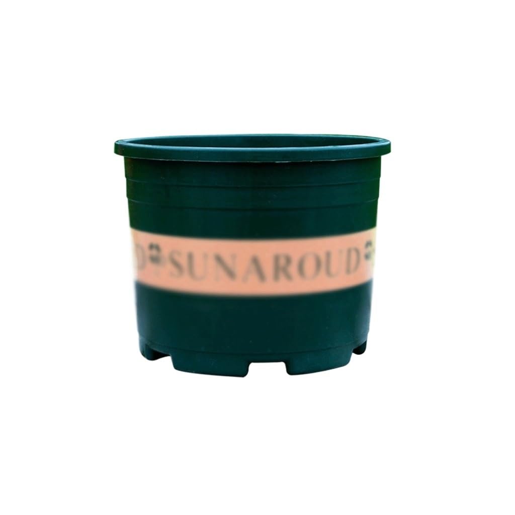 GELASIGE Flower Pots Round Plastic Flower Pot Desktop Balcony Green Radish Potted Flower Pot Outdoor Flower Pots