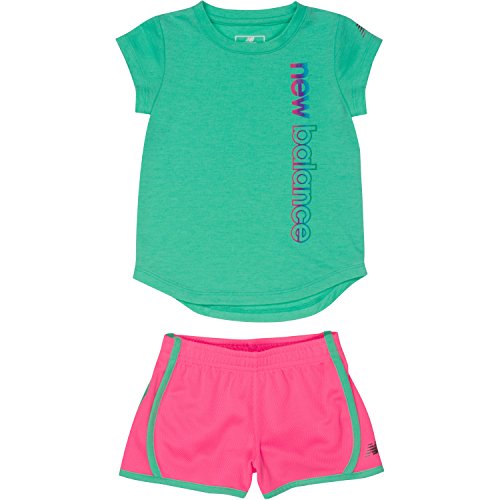 New Balance Baby Girls' Graphic T-Shirt and Short Set
