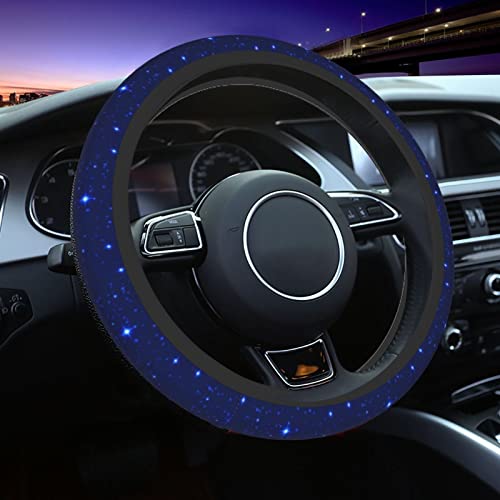 Steering Wheel Cover Universal 15 Inch Galaxy Blue Neoprene Auto Interior Decor Truck Protector For Women Girls Girly #TOP4