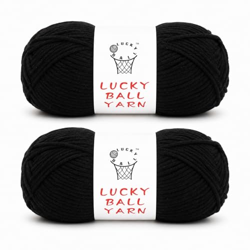 Image of 200g Milk Cotton Yarn for Crochet & Amigurumi - Soft Yarn for Sweaters, Hats, Socks & Blankets (Black)