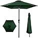 Best Choice Products 10ft Outdoor Steel Market Patio Umbrella w/Crank, Tilt Push Button, 6 Ribs - Green