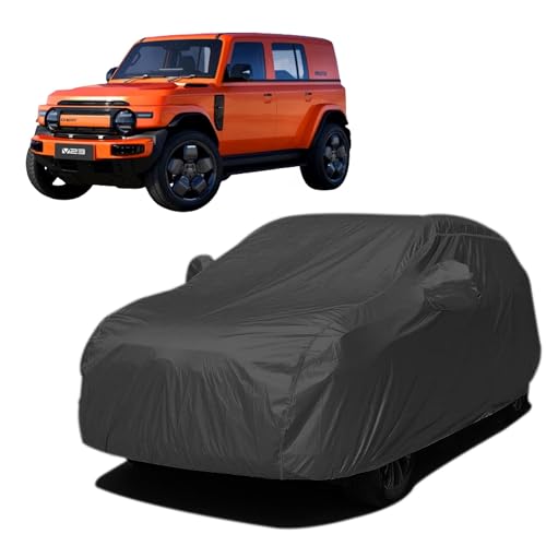 Image of Car Body Cover Compatible with Chery iCaur V23 Waterproof Heavy Duty Car Body Cover + Sun Protection + Triple Stitched + Mirror Pocket