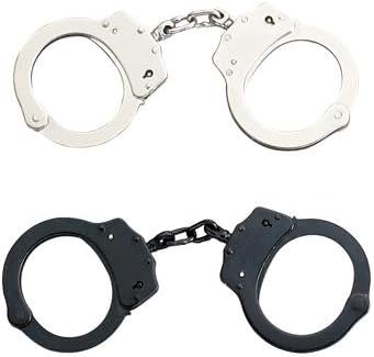 Snake Eye Tactical Double Lock Steel Police Edition Professional Grade Handcuffs