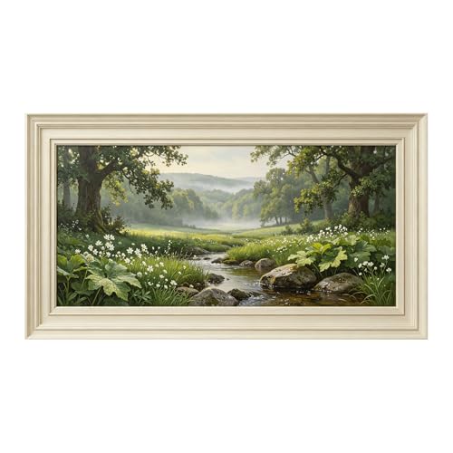 Peinture à l'huile botanique impressionniste 3D grand format 50x100 cm amovible pour salon