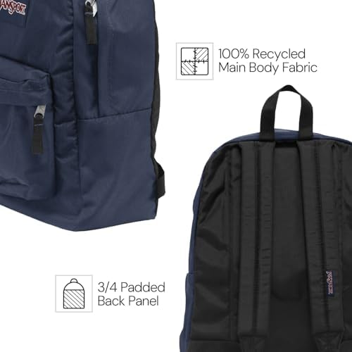 JANSPORT Superbreak Backpack, Navy, one Size - 2