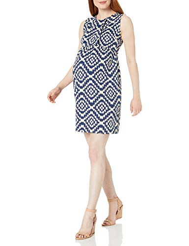 Maternal America Women's Single Pleated Maternity Dress, Navy Tapestry, M #TOP7
