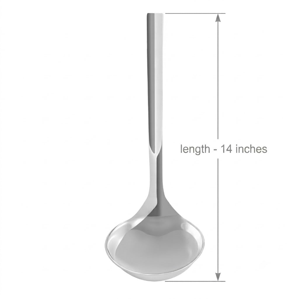 Browne Foodservice Horizon 18/8 Stainless Steel Ladle, 14 Inch