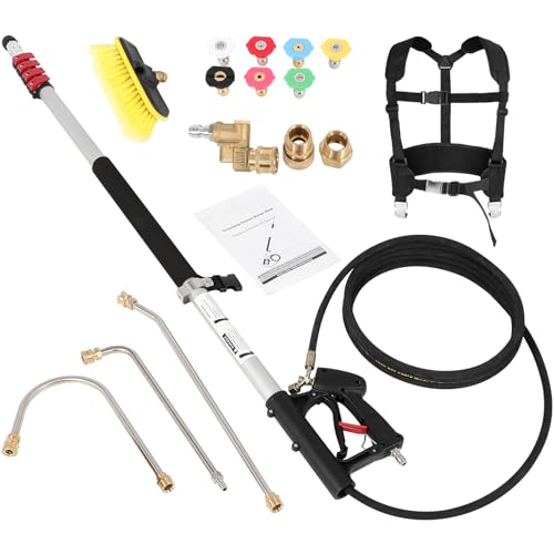 Telescoping Pressure Washer Wand with Nozzles and Gutter Cleaner