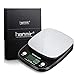 Produktbild hanmir Digitale Küchenwaage 3 kg / 0,1 g, hohe Präzision, Edelstahl, LCD-Display, Küchenwaage, Schwarz (Batterien im Lieferumfang enthalten)