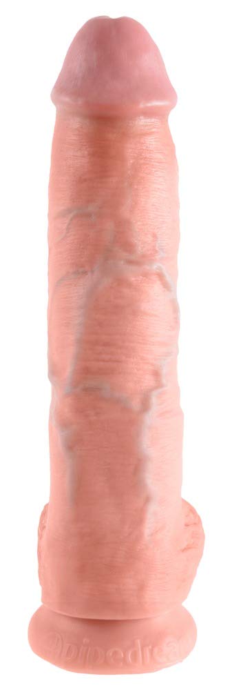 King Cock Dildo With Balls Flesh, 25 cm - 1 Unidad
