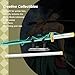 HIGH GODO Anime Cosplay Swords Building Set, 806 Piece One White Ichimonji Yamato Sword, 39IN Roronoa Zoro Katana with Scabbard and Bracket for Adults Teens 14+ (Luminous)
