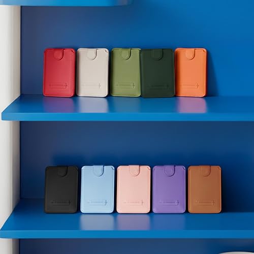 Cartera magnética de cuero italiano MagSafe para iPhone 17 y 16 4