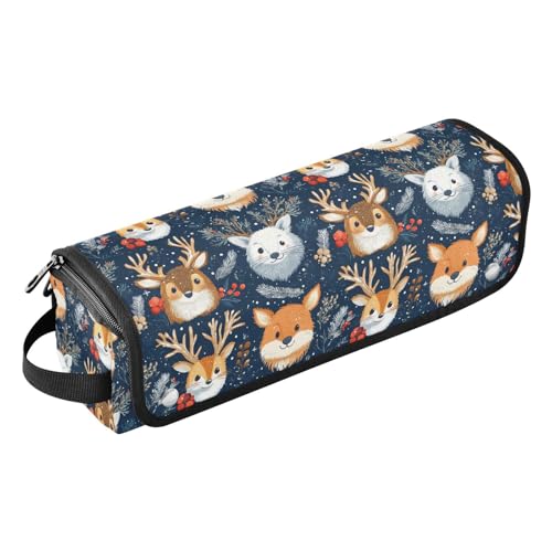 Bolso organizador resistente al calor para herramientas de cabello con diseño Woodland Animal Marble miniatura 1