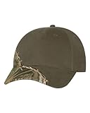 Ikat Kati - Camo with Barbed Wire Embroidery Cap - LC4BW - One Size - Hardwood Green/Olive