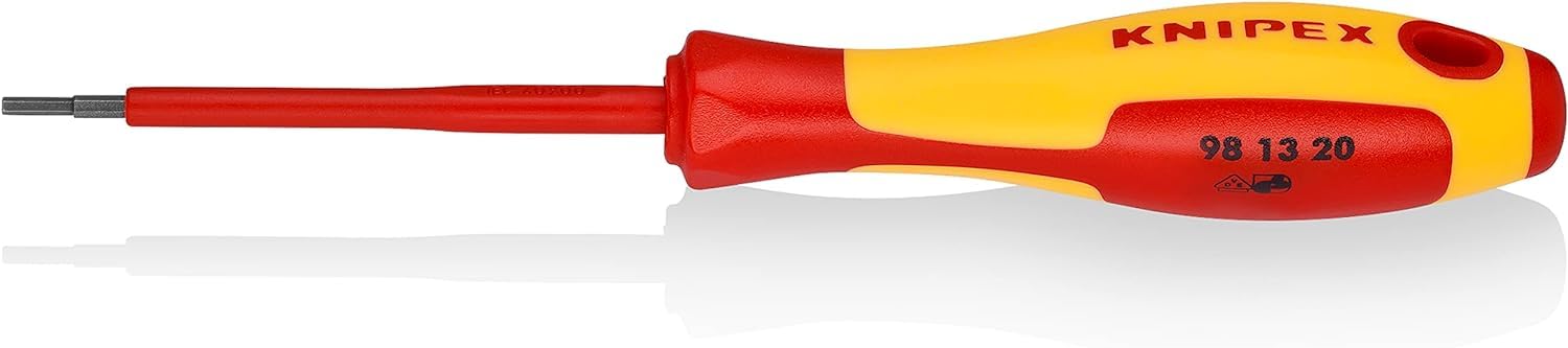 Tournevis Knipex VDE 175 mm pour vis à six pans creux - Ergonomique et isolé