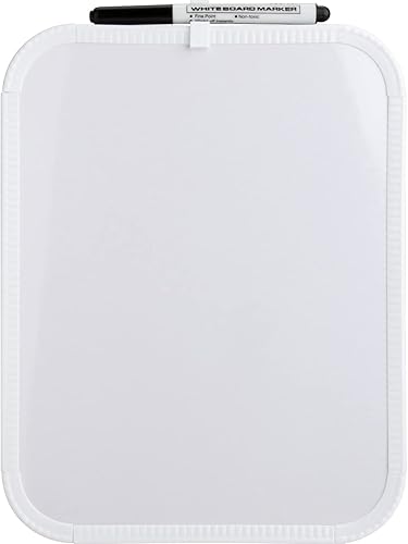 Sparco (SPR75620) pizarrón de acrílico, superficie de melamina, de 8-12 x 11 pulgadas, color blanco, Blanco