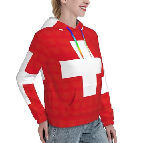 Sweat à capuche suisse femme pull doux et extensible pour ne plus avoir froid