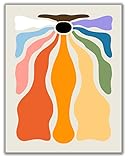 ShopHaven Abstract Rainbow LGBTQ Wall Art, Gay Pride Decor, Queer Lesbian Wall Poster, Rainbow Wall Art, Diversity Artwork, 8x10 Wall Art Print, Equal Rights Art, Pride Flag, Rainbow Art (Unframed)