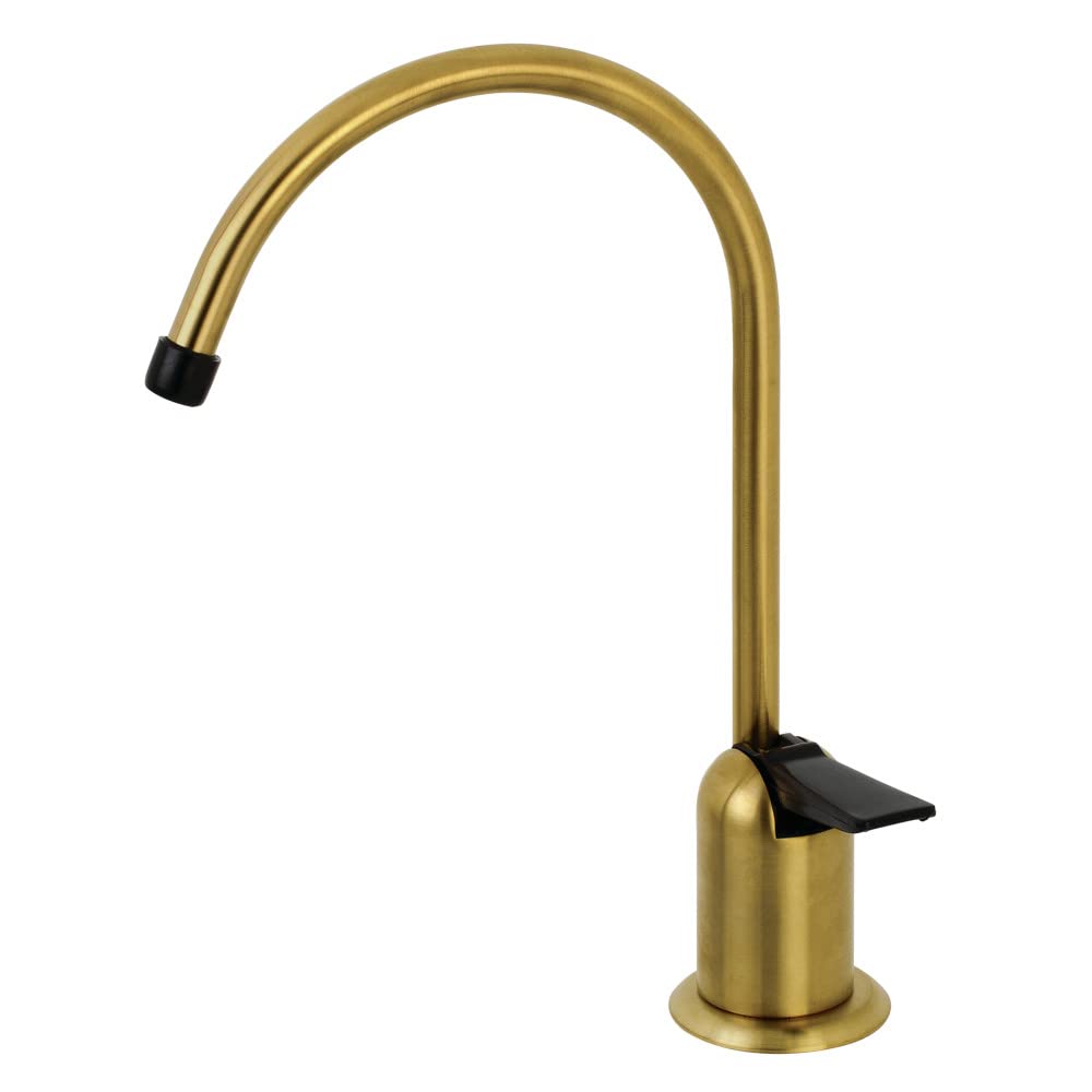 Kingston Brass K6197 Grifo de filtración de Agua de un Solo Mango, Latón Satinado