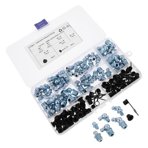 Kit de graisseurs 120 pièces avec capuchons pour l'entretien des machines