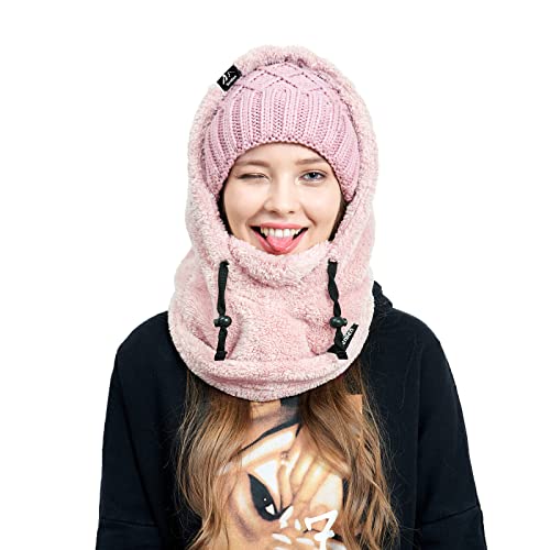 Senllen Balaclava Cold Weather Fleece Windproof Ski Mask Winter Breathable Thermal Face Mask Neck Warmer Scarf Helmet Hood