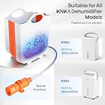 KNKA 2.64 Réservoir d'eau externe Gal avec tuyau de drainage pour déshumidificateur, Compatible avec KNKA 34 Pince & 80 Déshumidificateurs de pinte, Seau auxiliaire de drainage continu pour sous-sol, Chambre, Salle de bains & Grande chambre