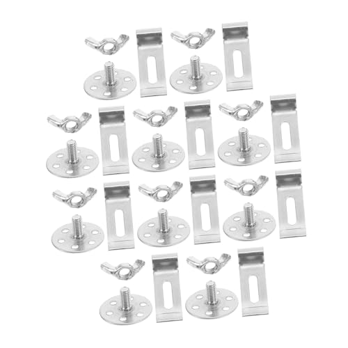 HOMSFOU 12 Ensembles De Clips De Fixation En Acier Résistant Pour Évier Sous Plan Support Robuste Et Étanche Pour Vasque Cuisine Et Salle De Bain Kit Montage Simple
