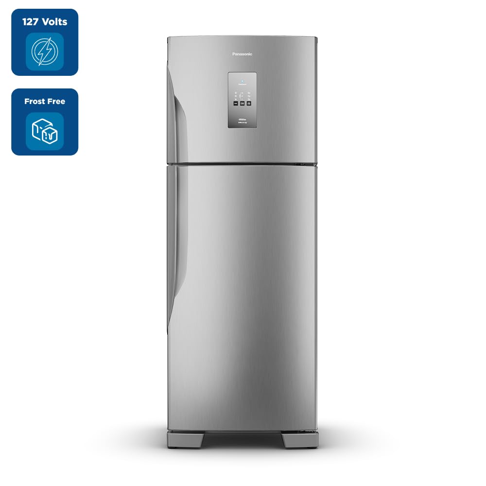 Refrigerador Panasonic Duplex Frost Free 483 Litros Cinza