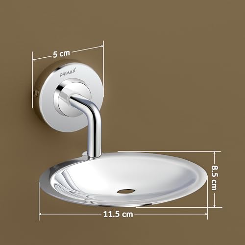 Image of Primax Stainless Steel 304 Grade Soap Holder for Bathroom /Soap Dish /Bathroom Soap Stand /Bathroom Accessories (Chrome, Daizy)