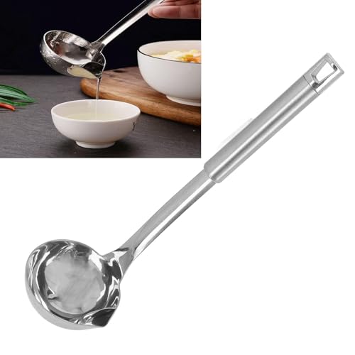 La Mejor Recopilación de Cucharones para servir Top 10. 40 Cucharón para enlatar, cucharón para Sopa con Pico de vertido Cucharón para enlatar de Acero Inoxidable Cuchara para Sopa de Aceite Cucharón para Verter enlatado para...
