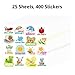 Fancy Land Reward Stickers for Kids Spring Incentive Sticker Teacher Motivational Students Supplies for Classroom Homework Tests Encourage Favors 400Pcs