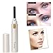 Heated Eyelash Curler,Mini Electric Eyelash Curler Brush,Eyelash Curler with Comb Long Lasting Curled,Portable Electric Makeup Eye Lashes Brush (White)