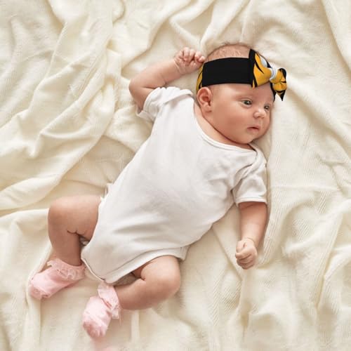 Tiger doll on a cart Picture Baby Bow Headband Super Stretchy Soft Bows Hair Accessories for Newborn Infants Toddlers Kids Girls4