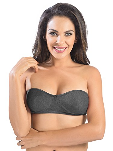 Image of SONARI Ell 18 Womens T-Shirt Bra | Double Layered, Adjustable and Removable Bra Straps, Hook and Eye Closure, Non-Wired, Soft Cotton Spandex Material (Free Transparent Straps)