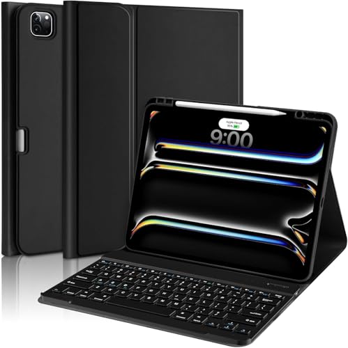 Ya en manzanajugosa.com: aMZCaSE para iPad Pro 13 Pulgadas Funda con Teclado (M5/M4, 2025/2024),Funda con Teclado para iPad 13 Pro Magnetic Detachable Folio Slim iPad Pro 13 Keyboard,Smart Sleep/Wake,Pencil Holder(Negro)