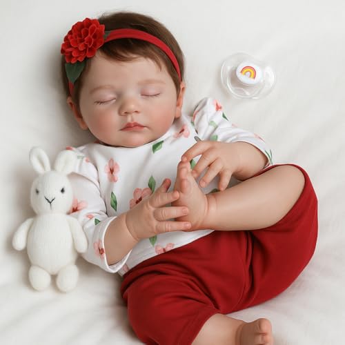 Muñeca realista Reborn para niñas 20 pulgadas miniatura 6