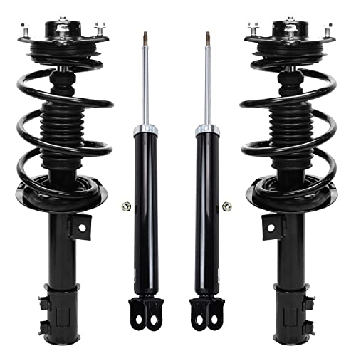 Image of Detroit Axle - 4pc Struts Shocks Absorbers for 2011 Hyundai Sonata [Built Before 07 /23 /2010], 2 Front Struts & Coil Spring Assembly 2 Rear Shock Absorbers Replacement