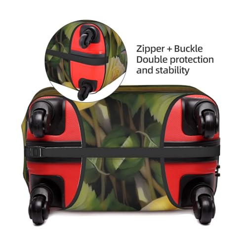 Yellow Rose Printed Luggage Cover Elastic, Washable, Universal Fit 18-32 Inch Travel Suitcase Cover Easy To Identify4